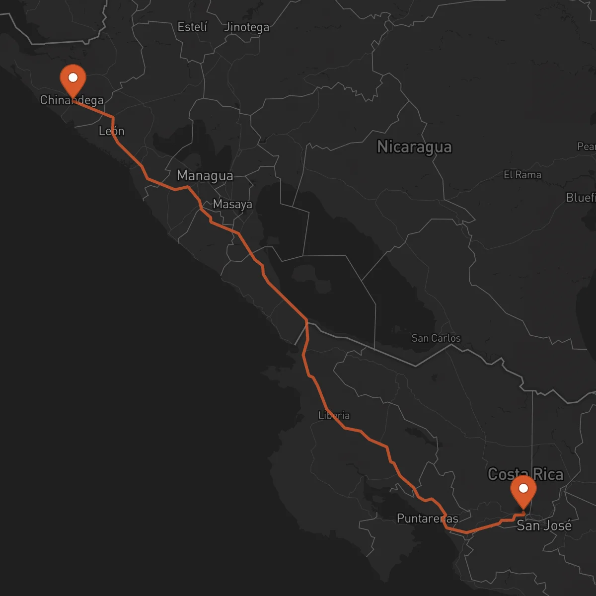 Ruta Alajuela - Chinandega