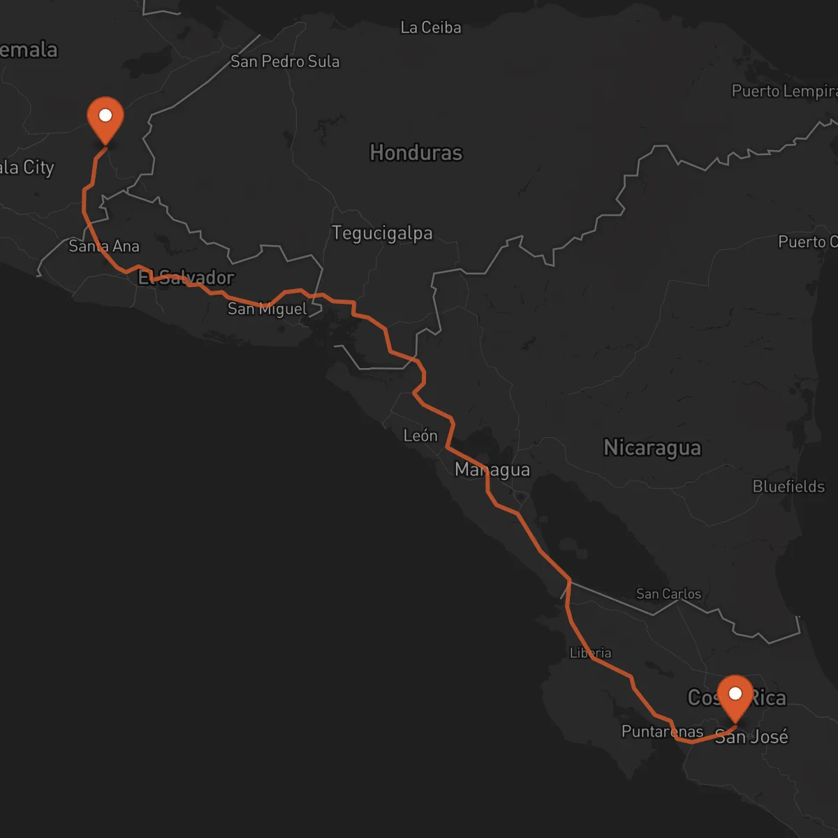 Ruta Alajuela - Chiquimula