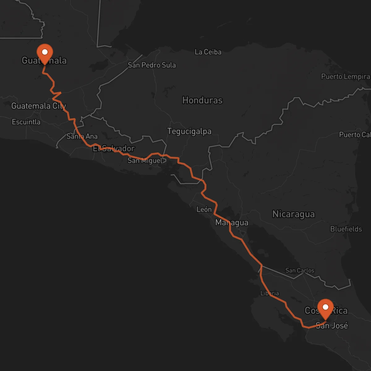 Ruta Alajuela - Cobán