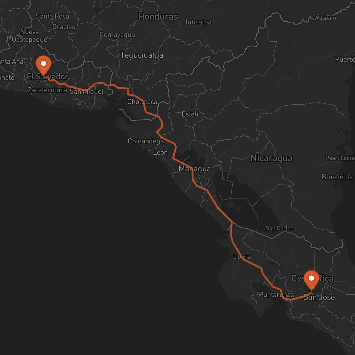 Ruta Alajuela - Cojutepeque