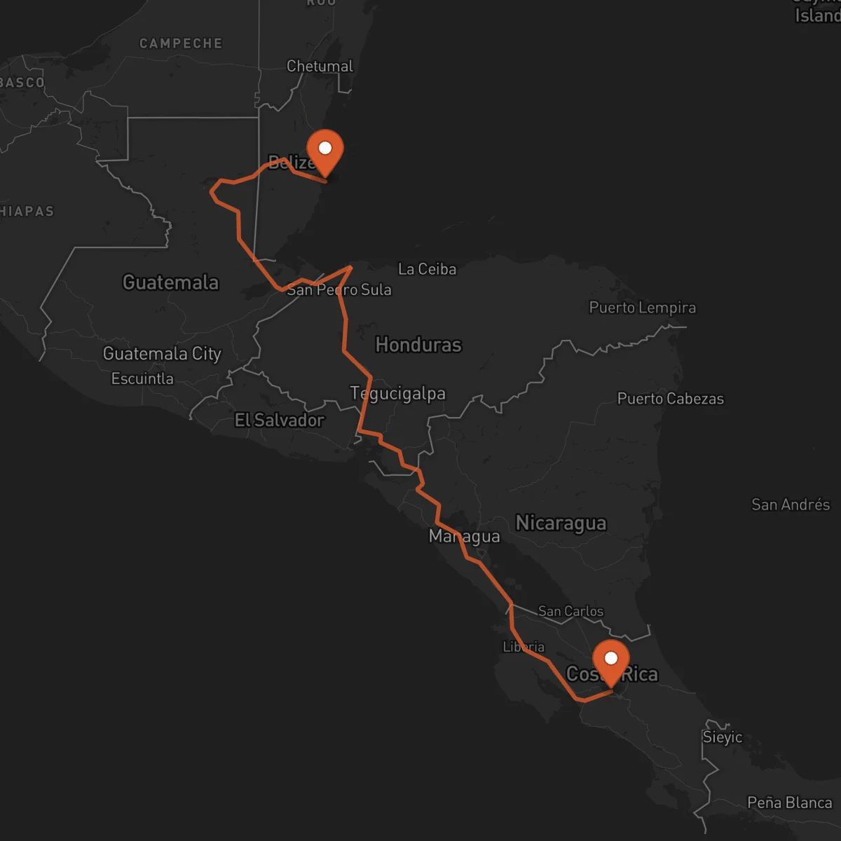 Ruta Alajuela - Dangriga