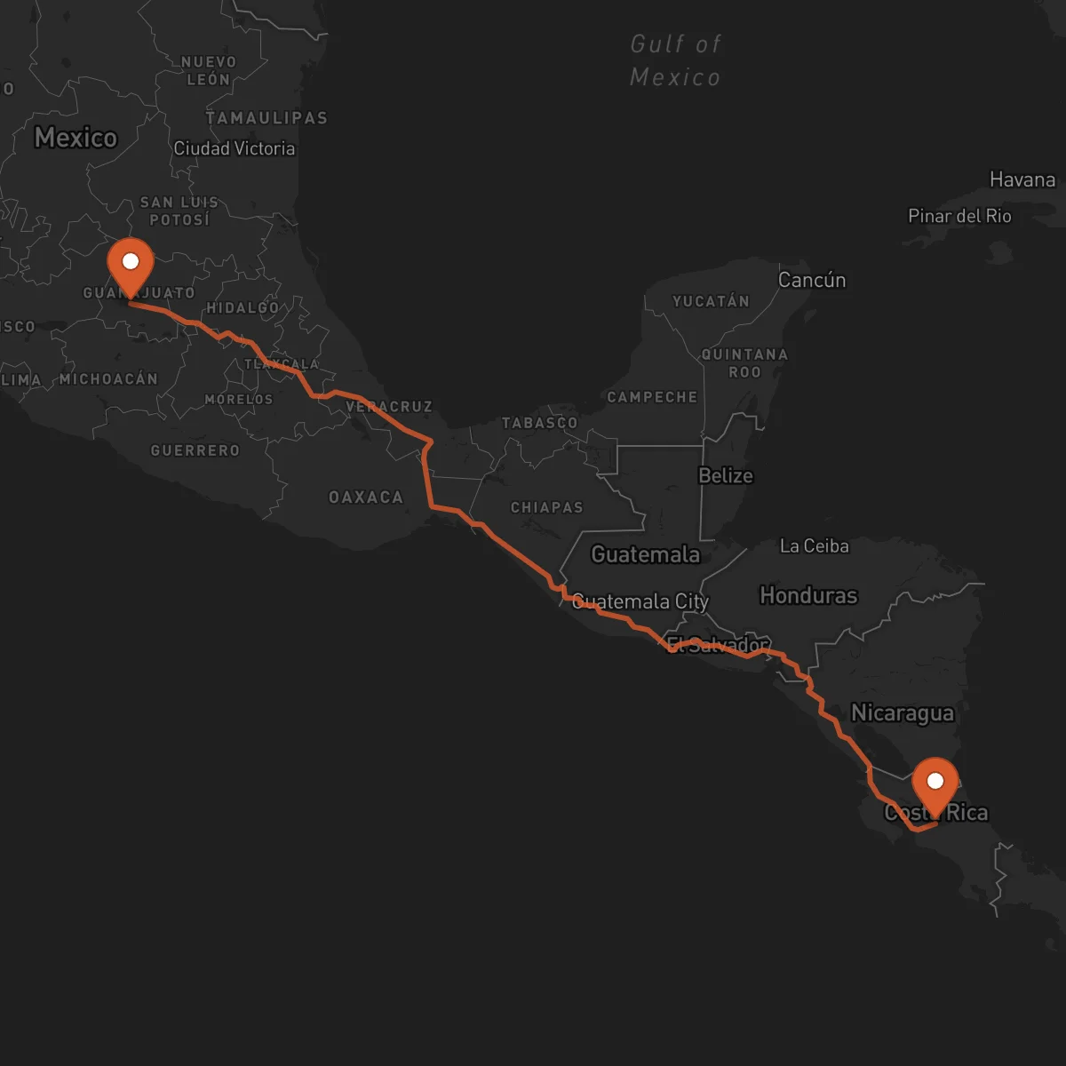 Ruta Alajuela - Irapuato