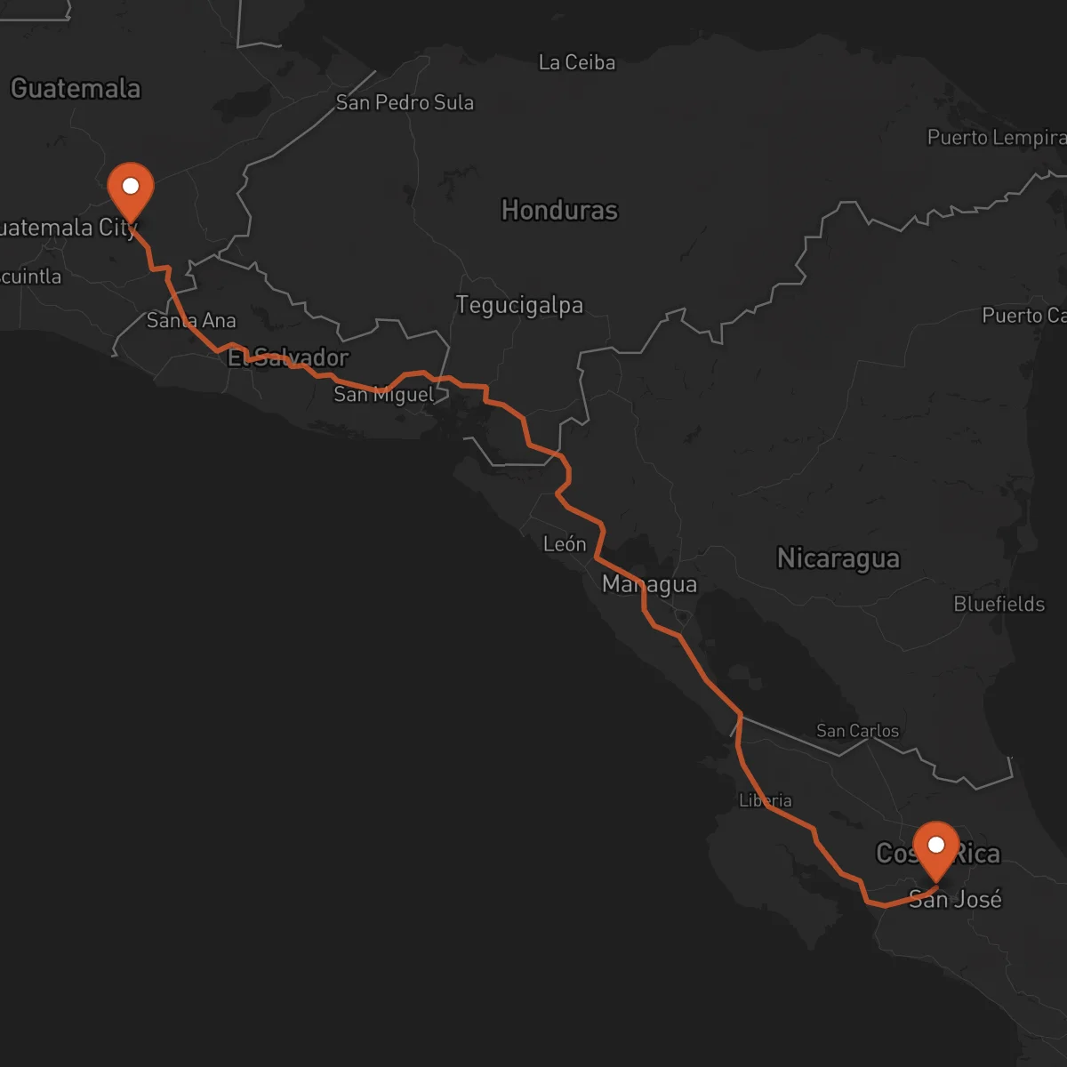 Ruta Alajuela - Jalapa