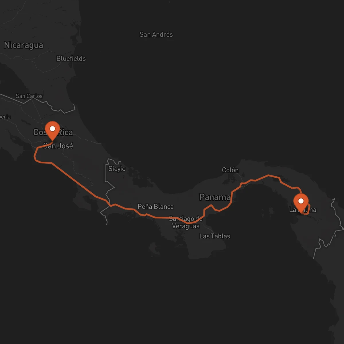Ruta Alajuela - La Palma
