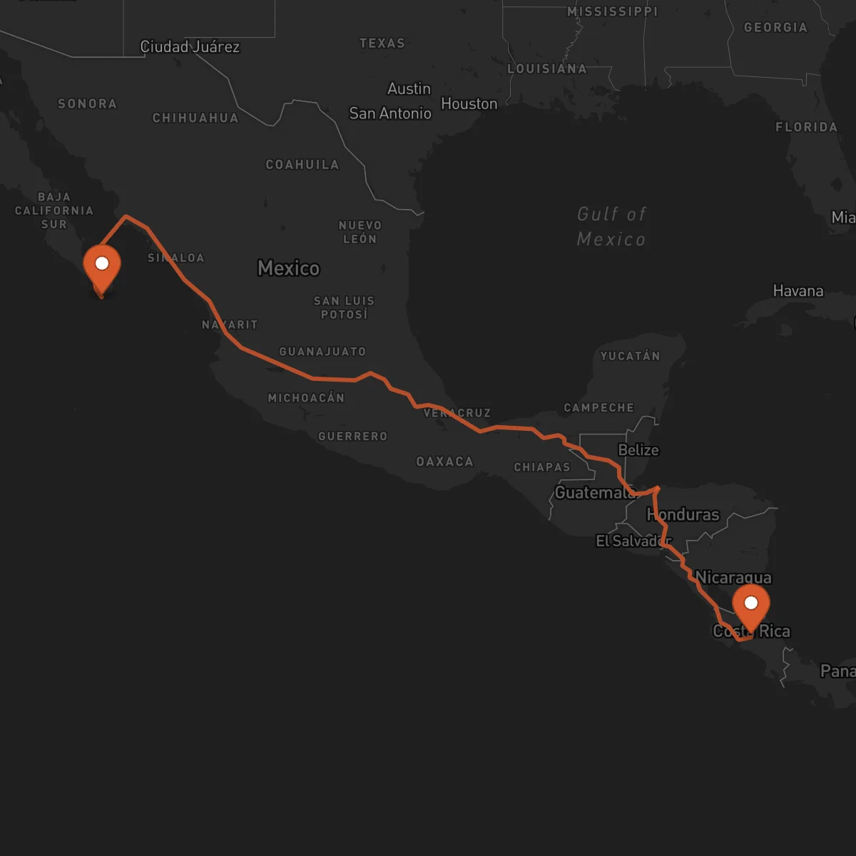 Ruta Alajuela - Los Cabos