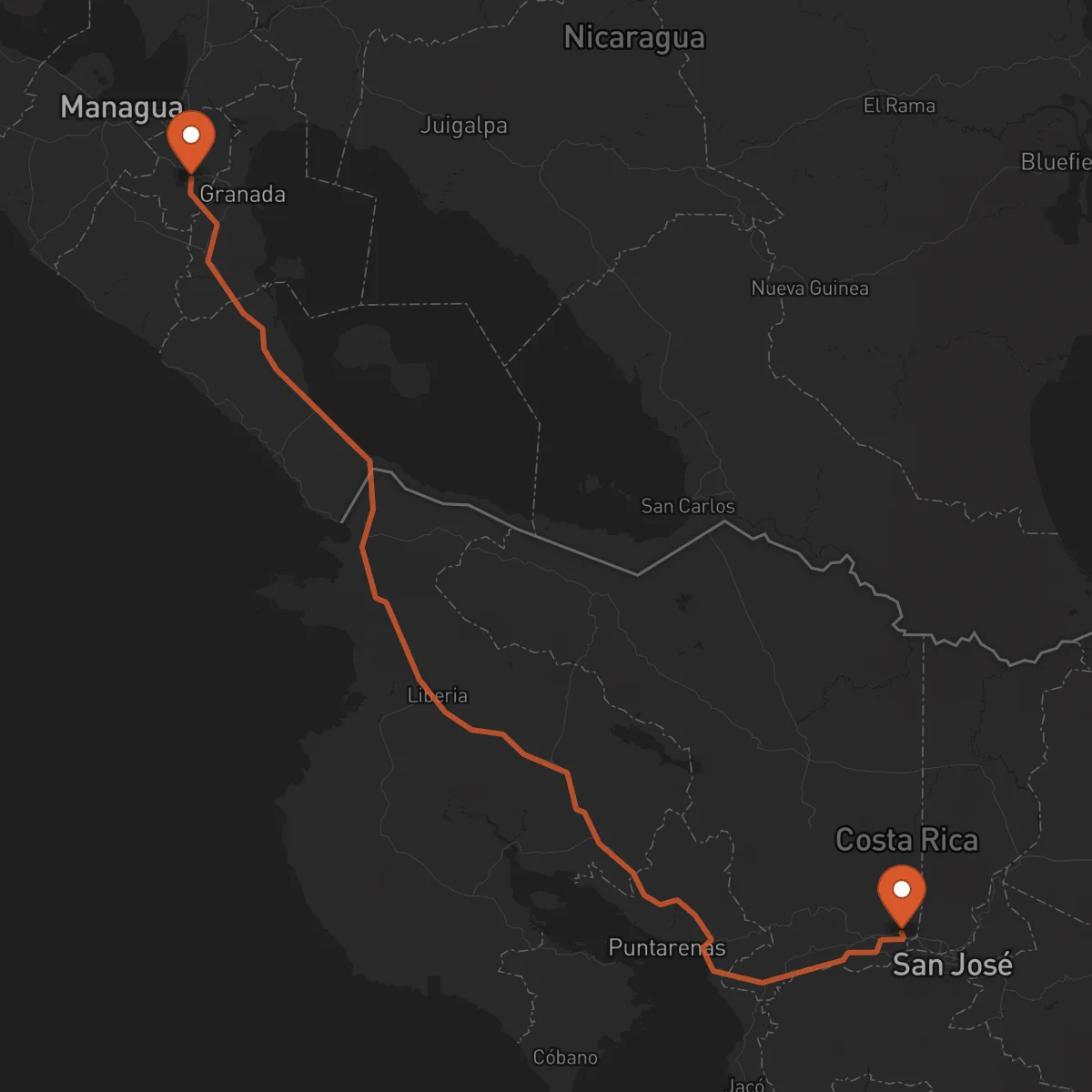 Ruta Masaya - Alajuela
