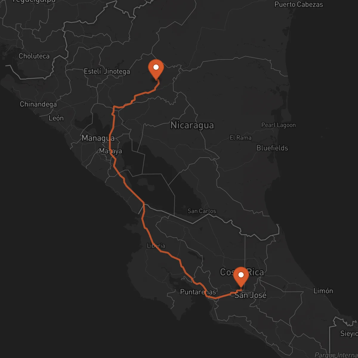 Ruta Alajuela - Matagalpa