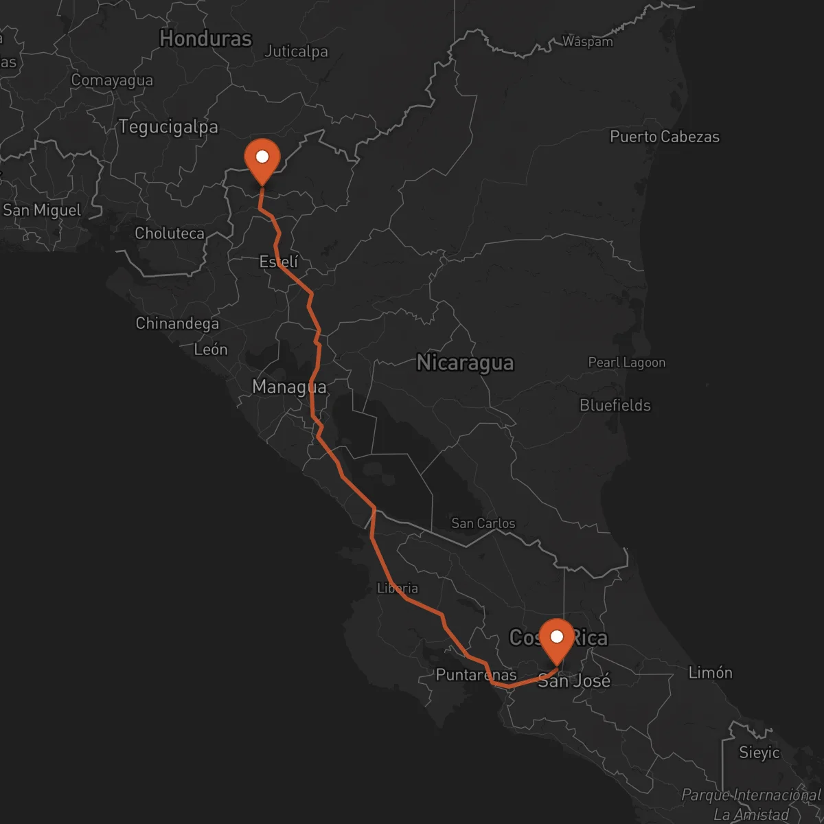 Ruta Alajuela - Ocotal