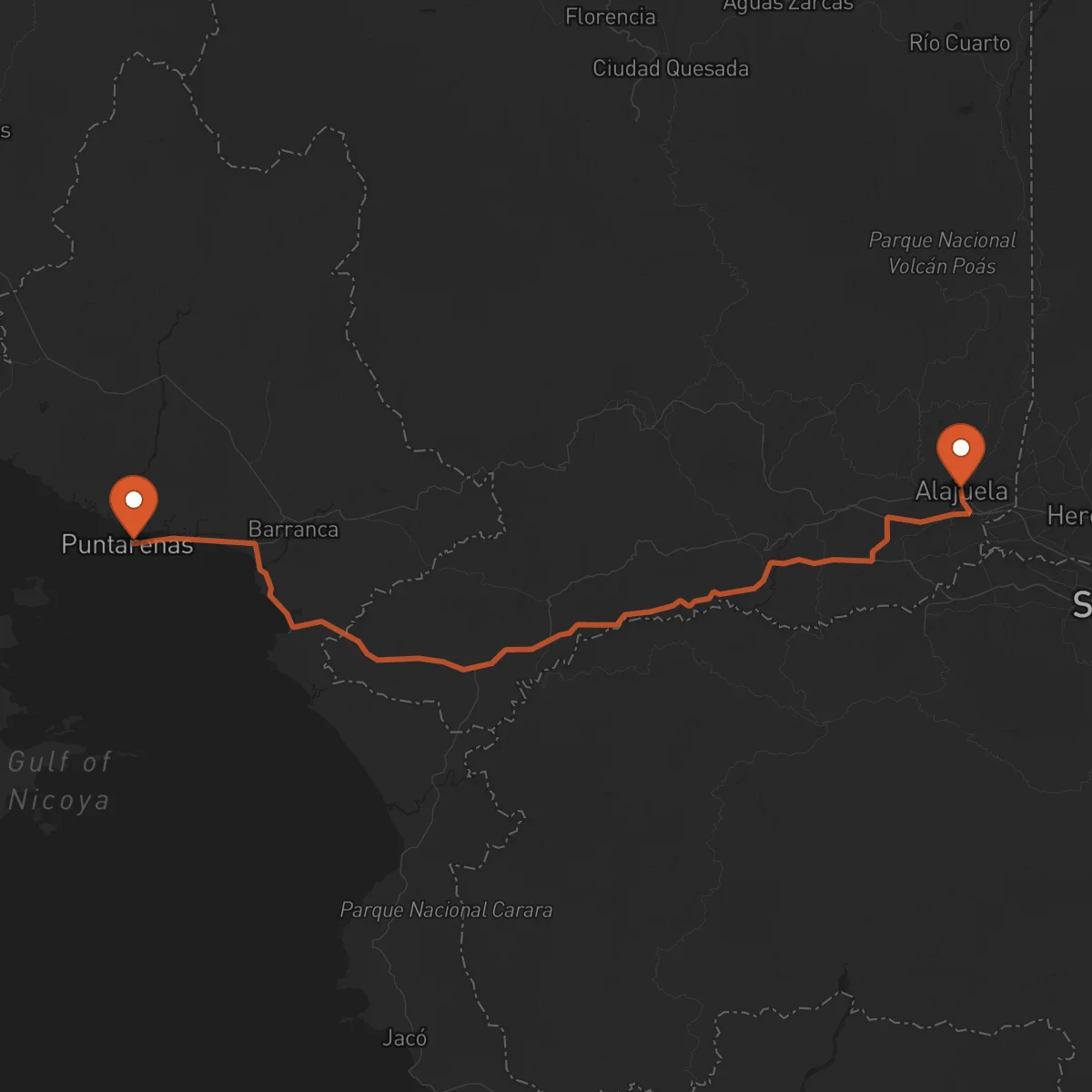 Ruta Alajuela - Puntarenas