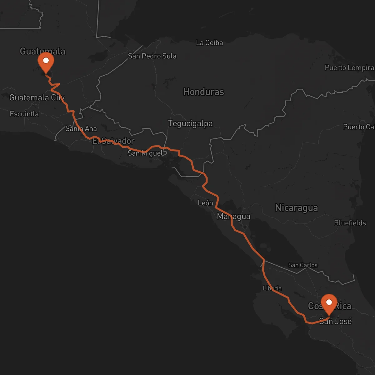 Ruta Salamá - Alajuela