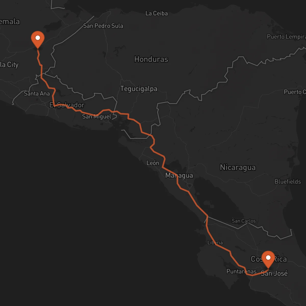 Ruta Alajuela - Zacapa