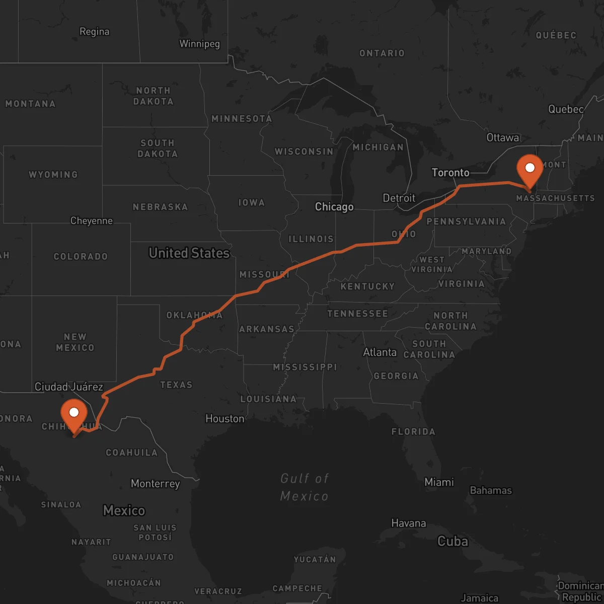 Ruta Chihuahua - Albany