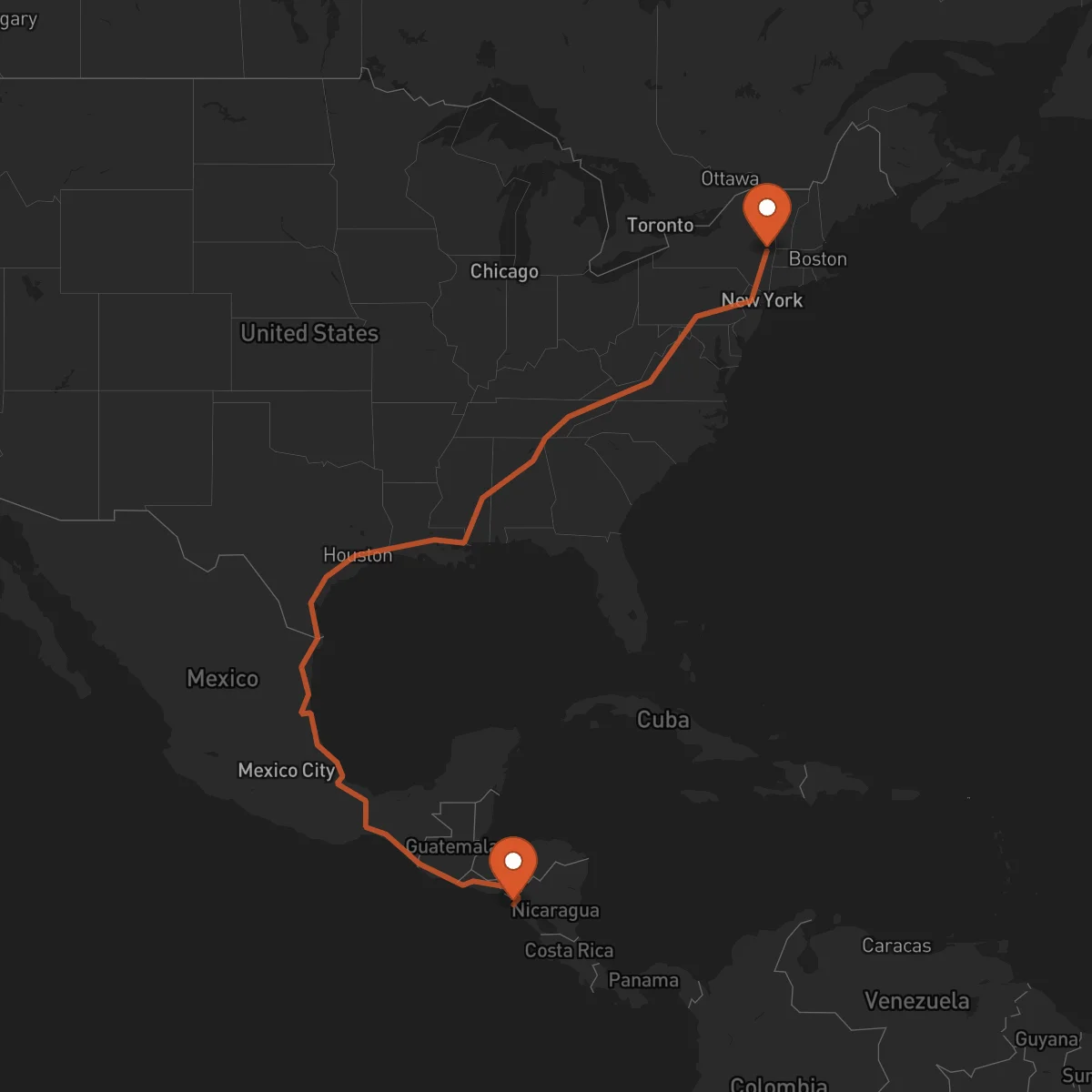 Ruta Albany - Chinandega