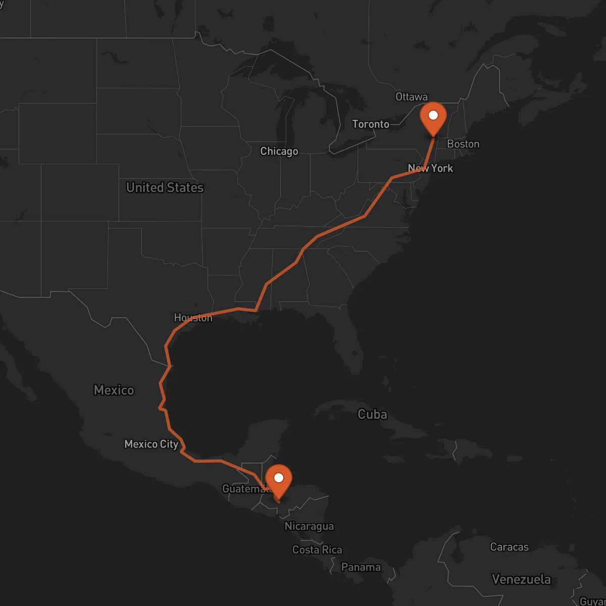 Ruta Comayagua - Albany