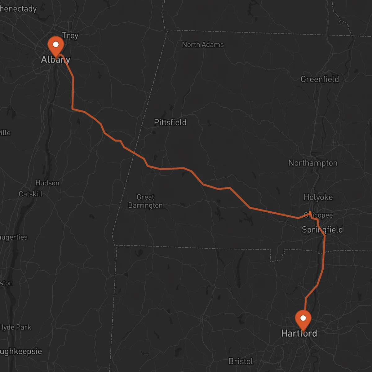 Ruta Albany - Hartford