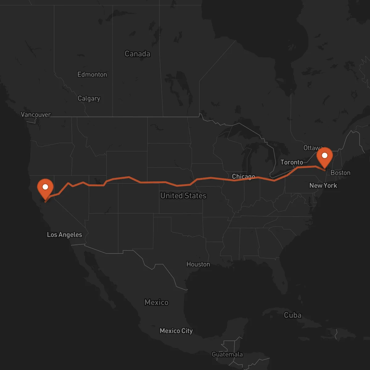 Ruta Albany - Sacramento