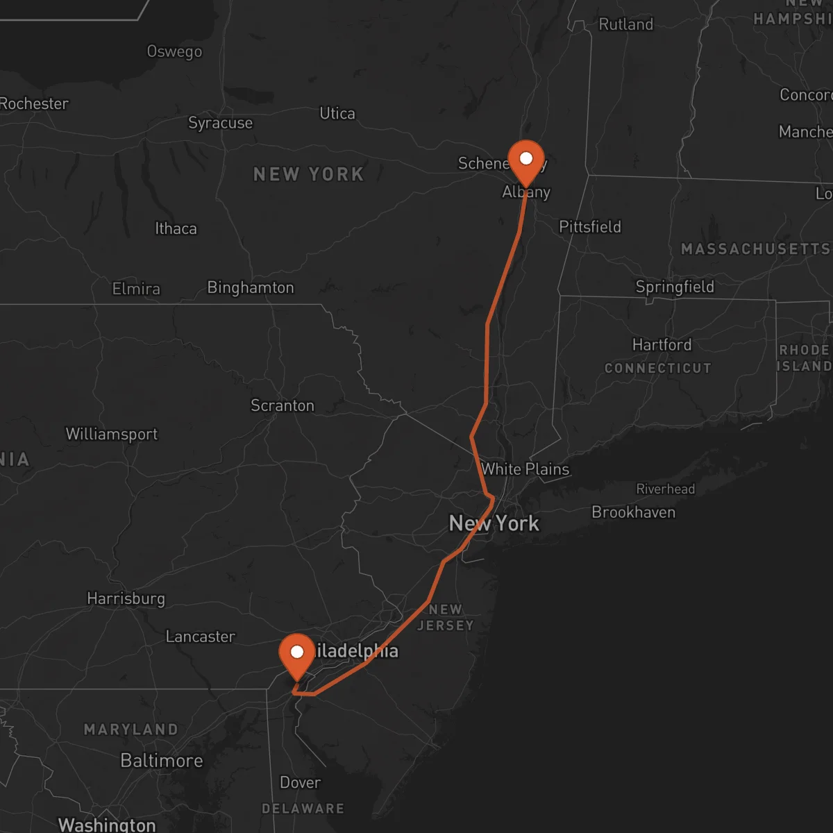 Ruta Albany - Wilmington