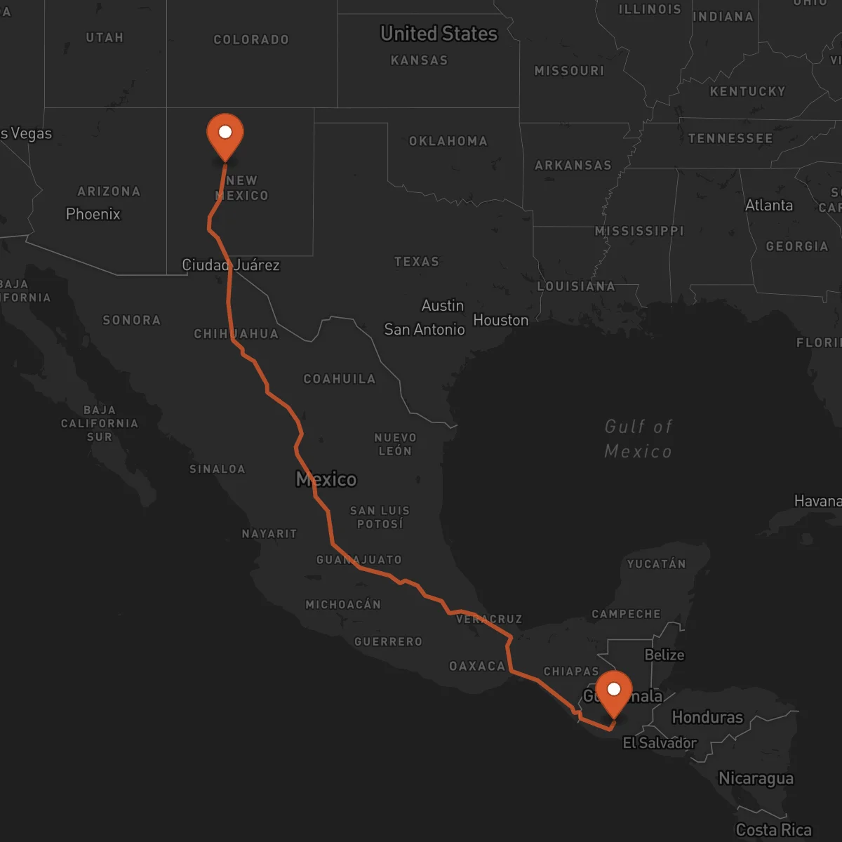 Ruta Albuquerque - Antigua Guatemala