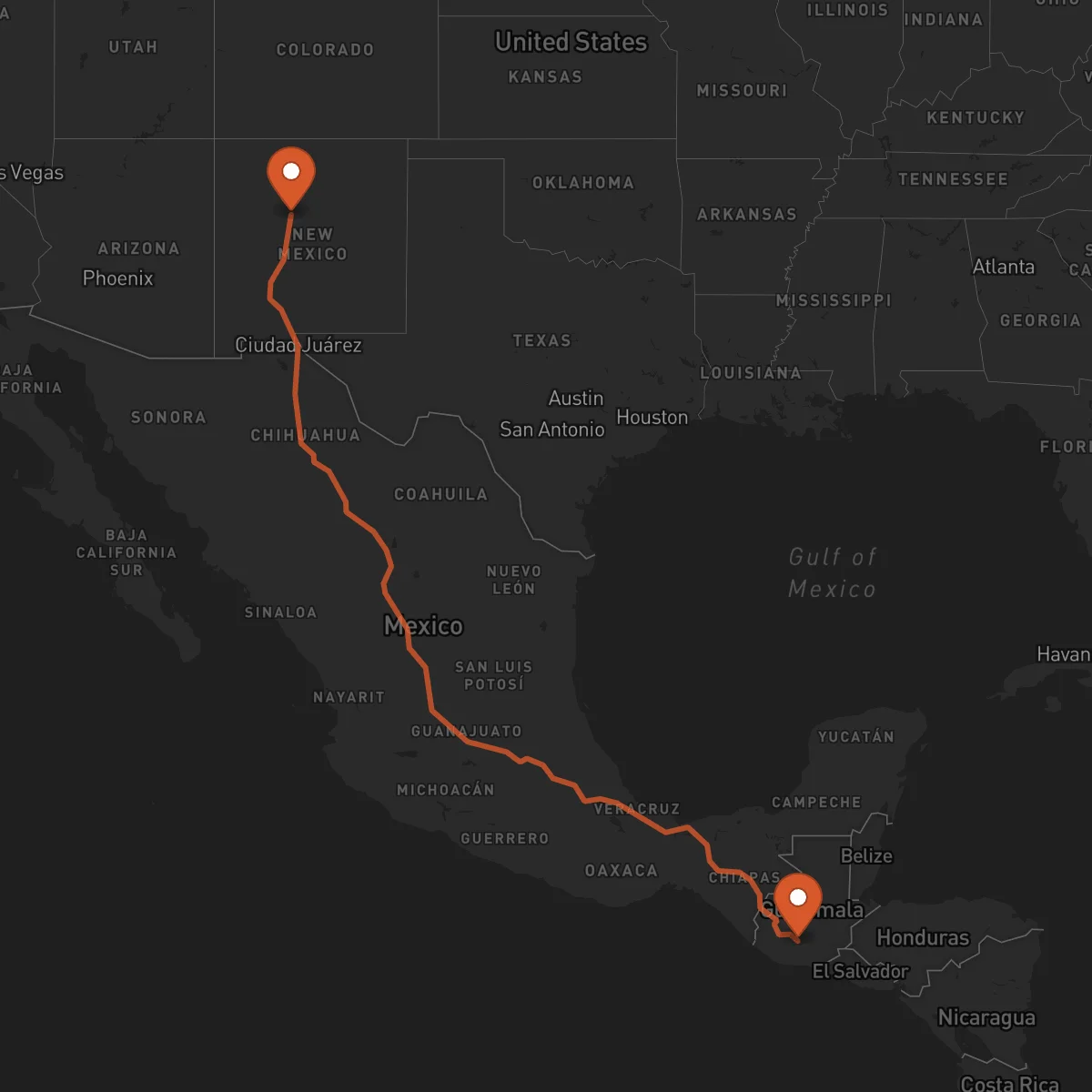 Ruta Chimaltenango - Albuquerque