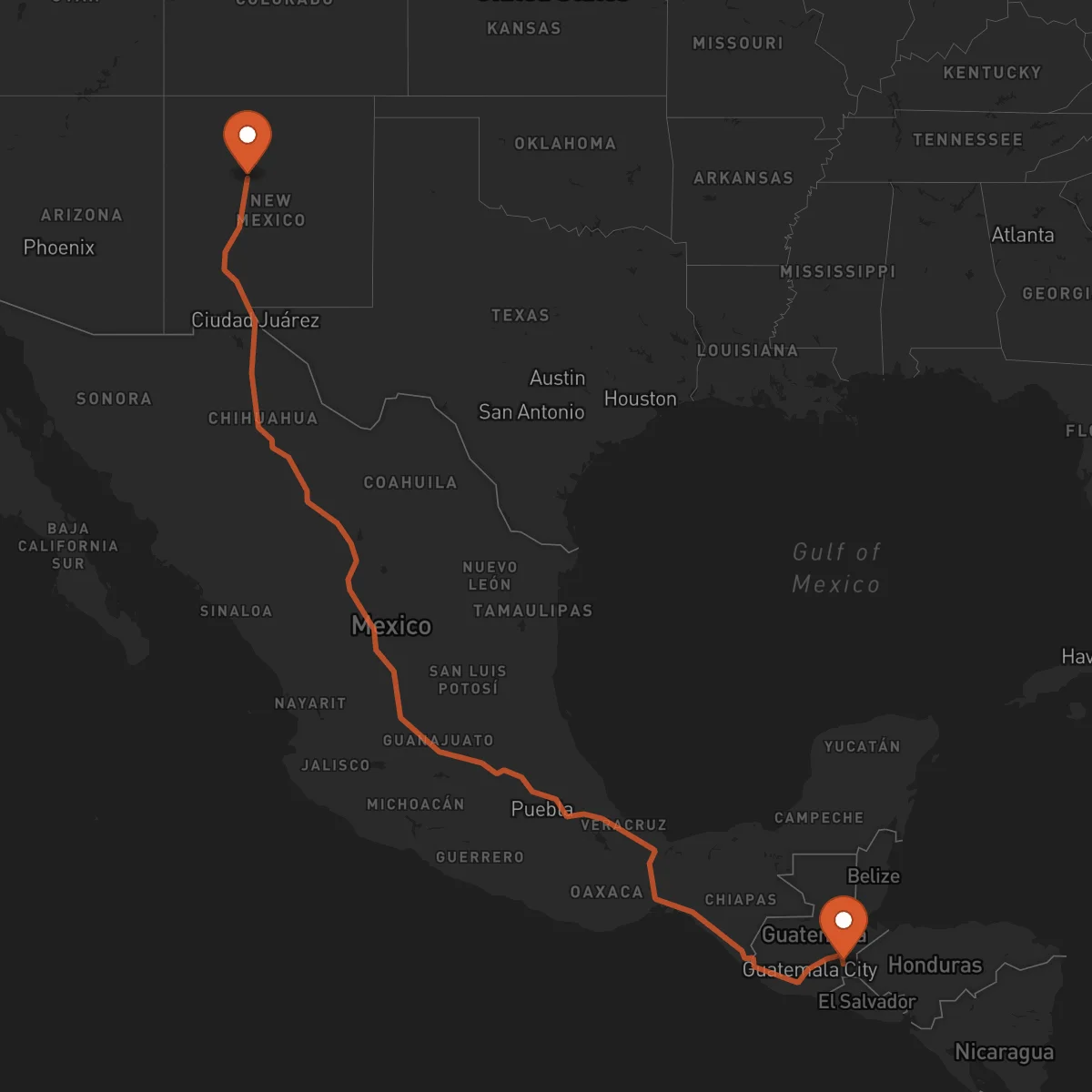 Ruta Albuquerque - Chiquimula