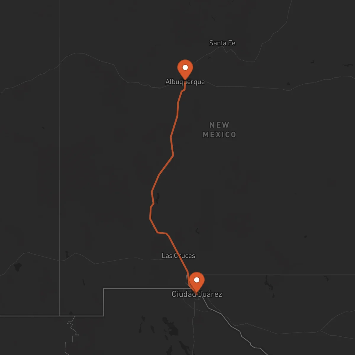 Ruta Ciudad Juárez - Albuquerque