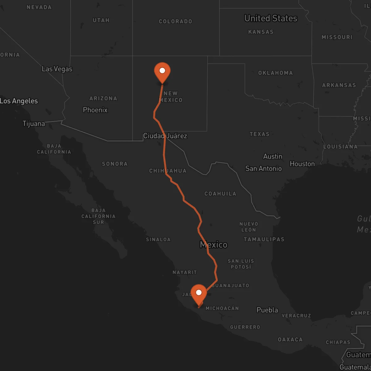 Ruta Albuquerque - Colima