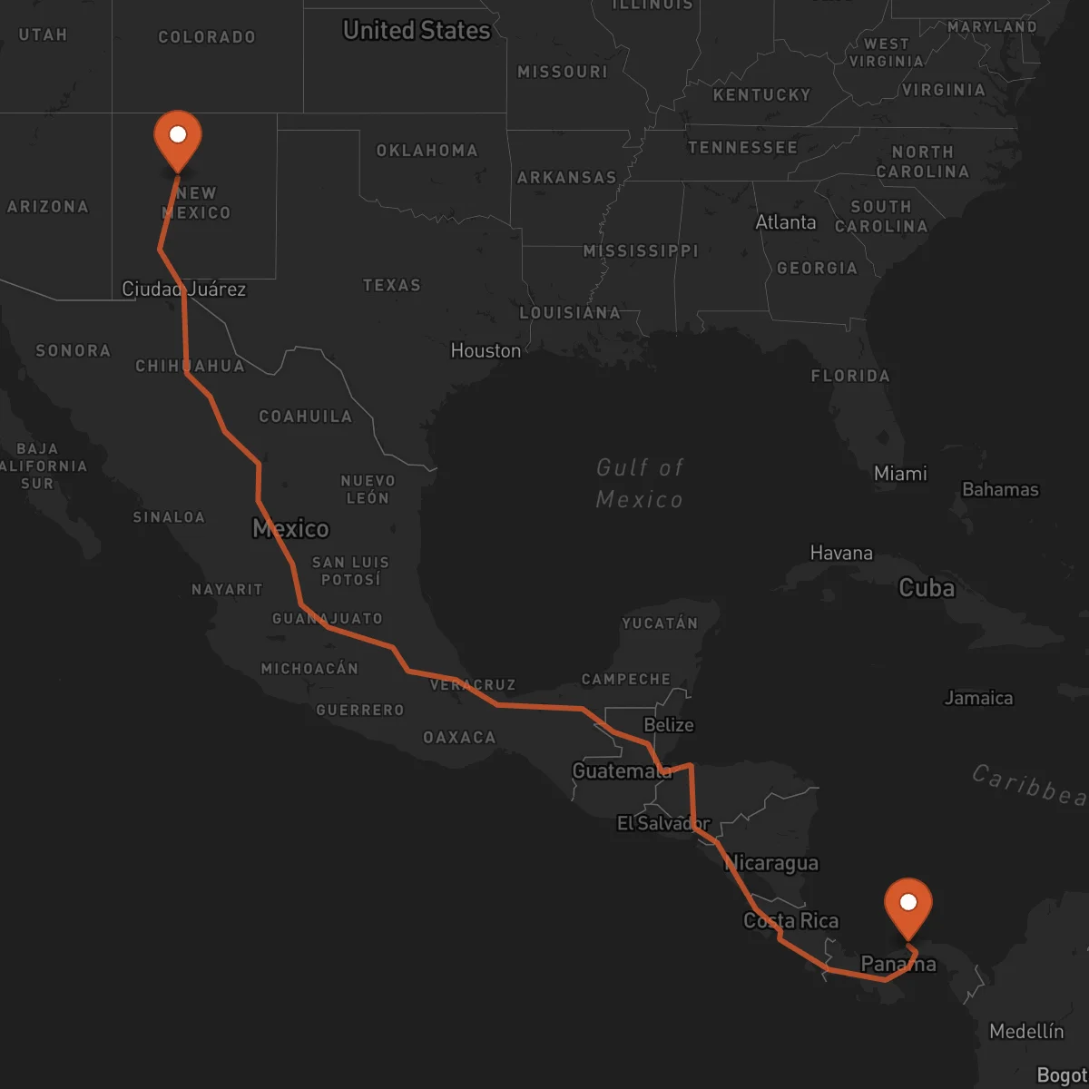 Ruta Albuquerque - Colón