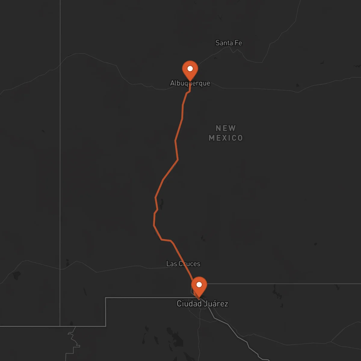 Ruta Albuquerque - El Paso