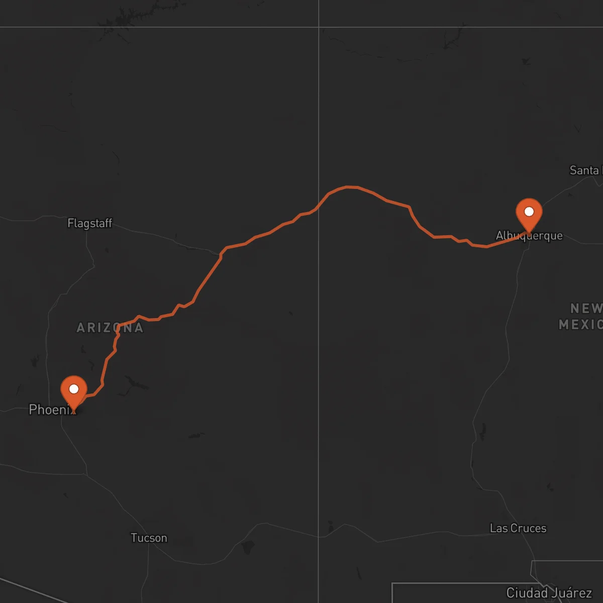 Ruta Albuquerque - Mesa