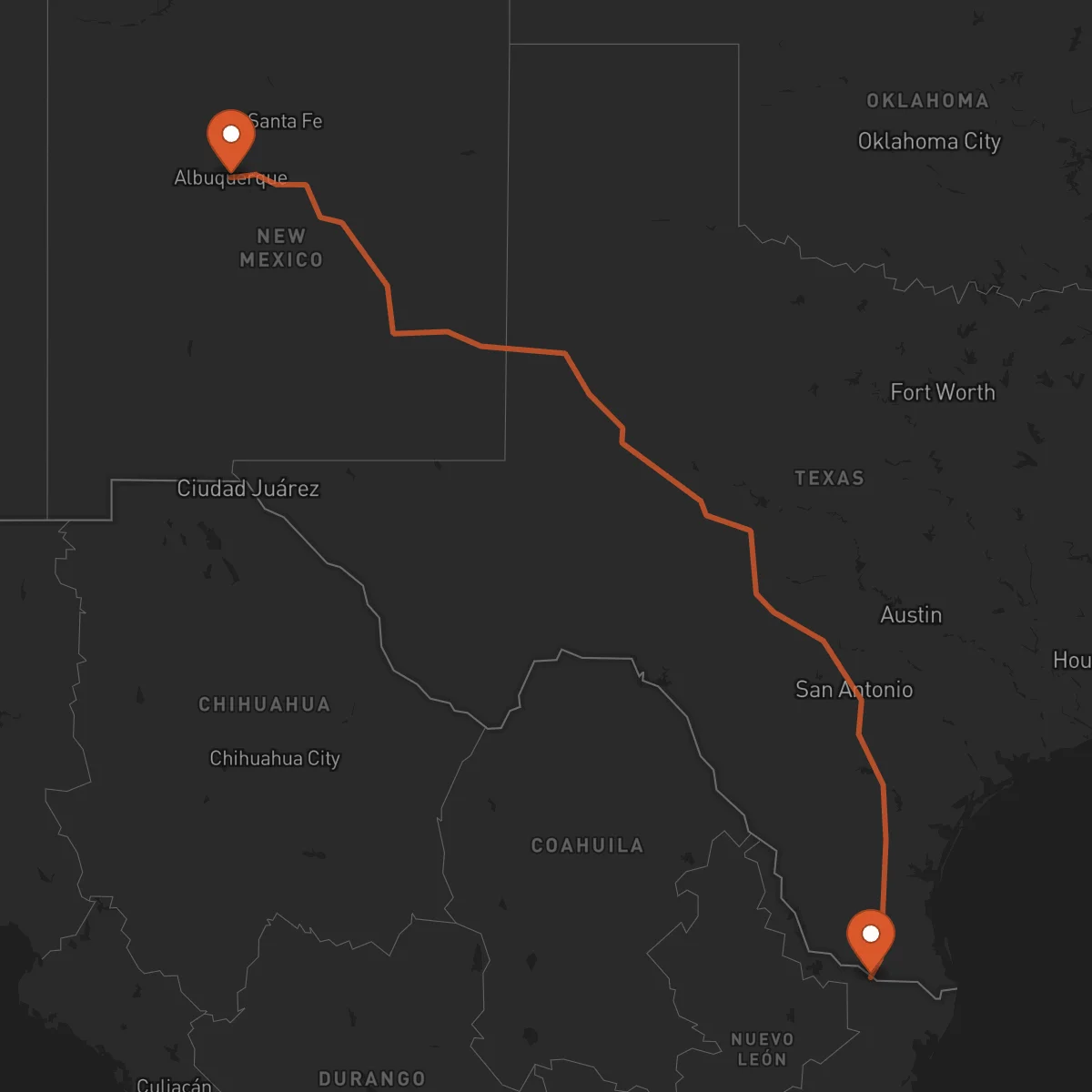 Ruta Albuquerque - Reynosa