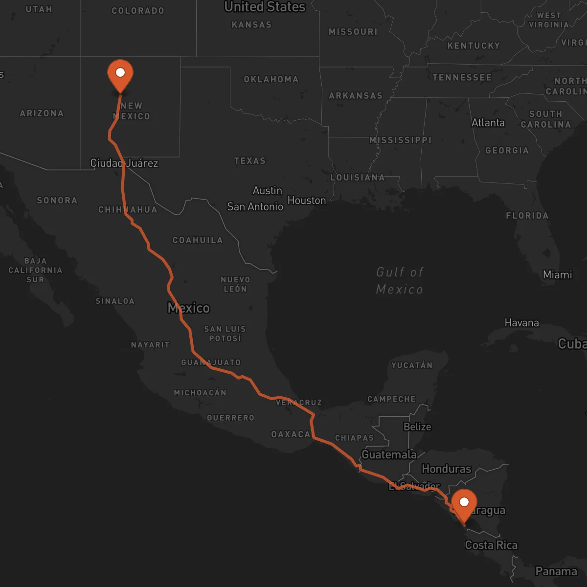 Ruta Albuquerque - Rivas