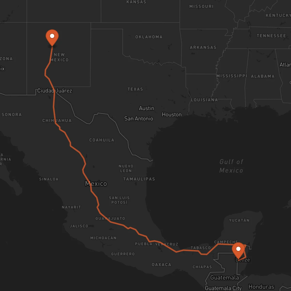 Ruta San Ignacio - Albuquerque