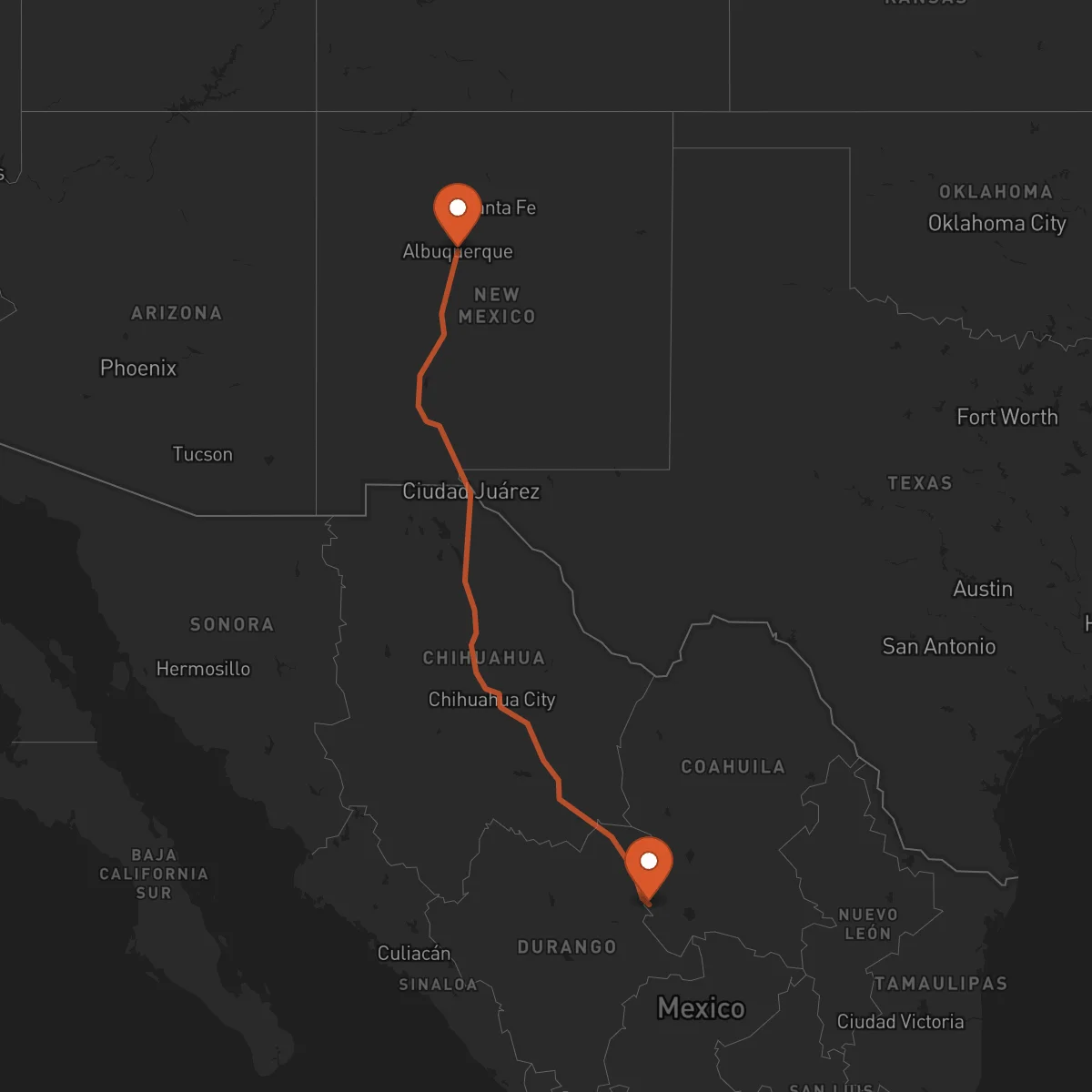 Ruta Albuquerque - Torreón