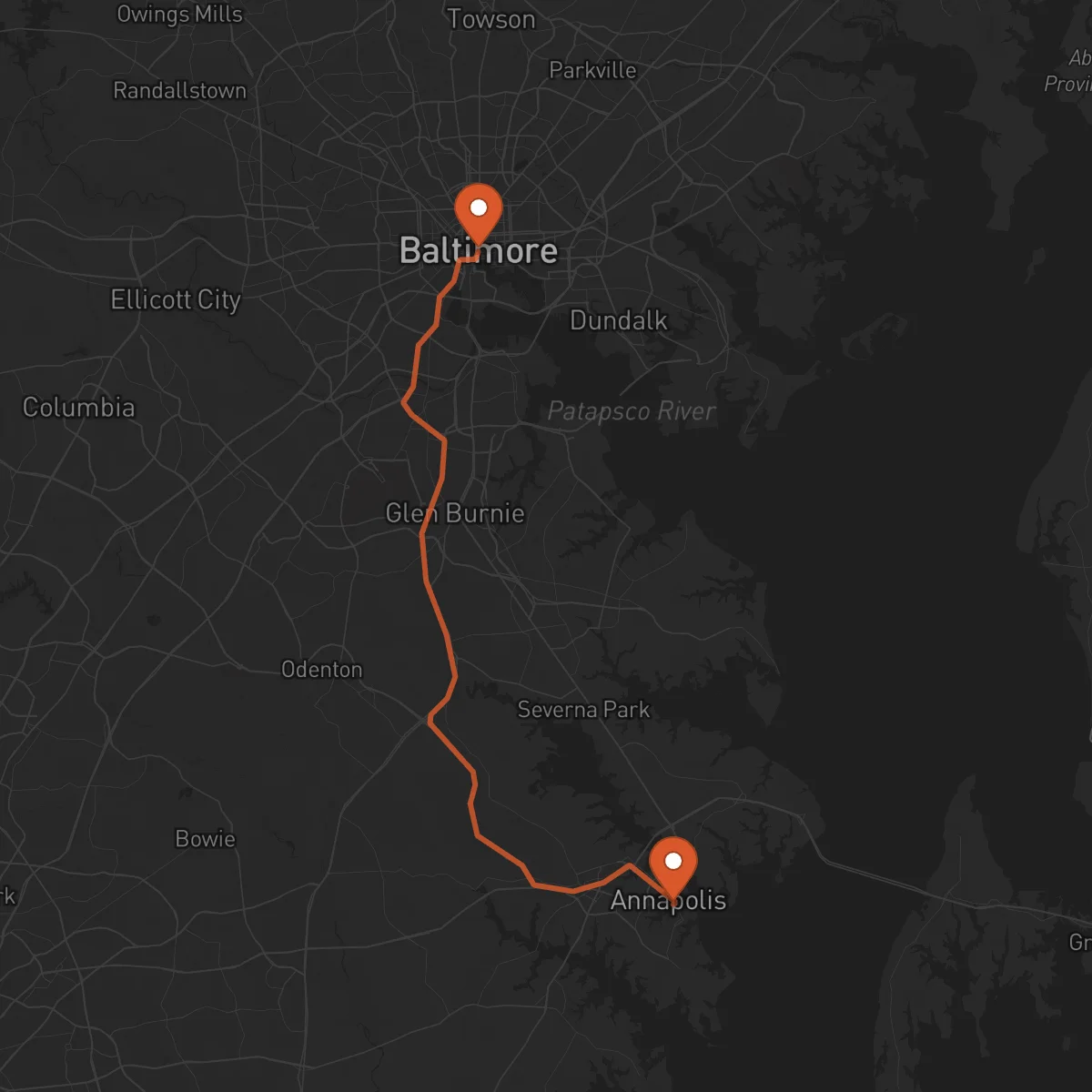 Ruta Baltimore - Annapolis