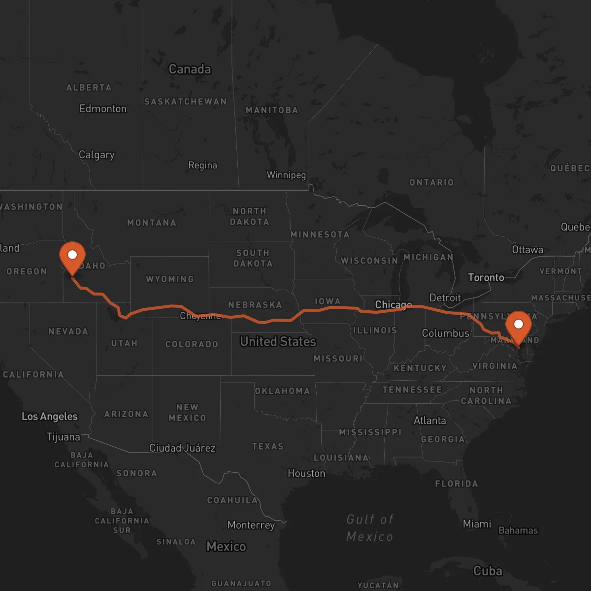 Ruta Boise - Annapolis