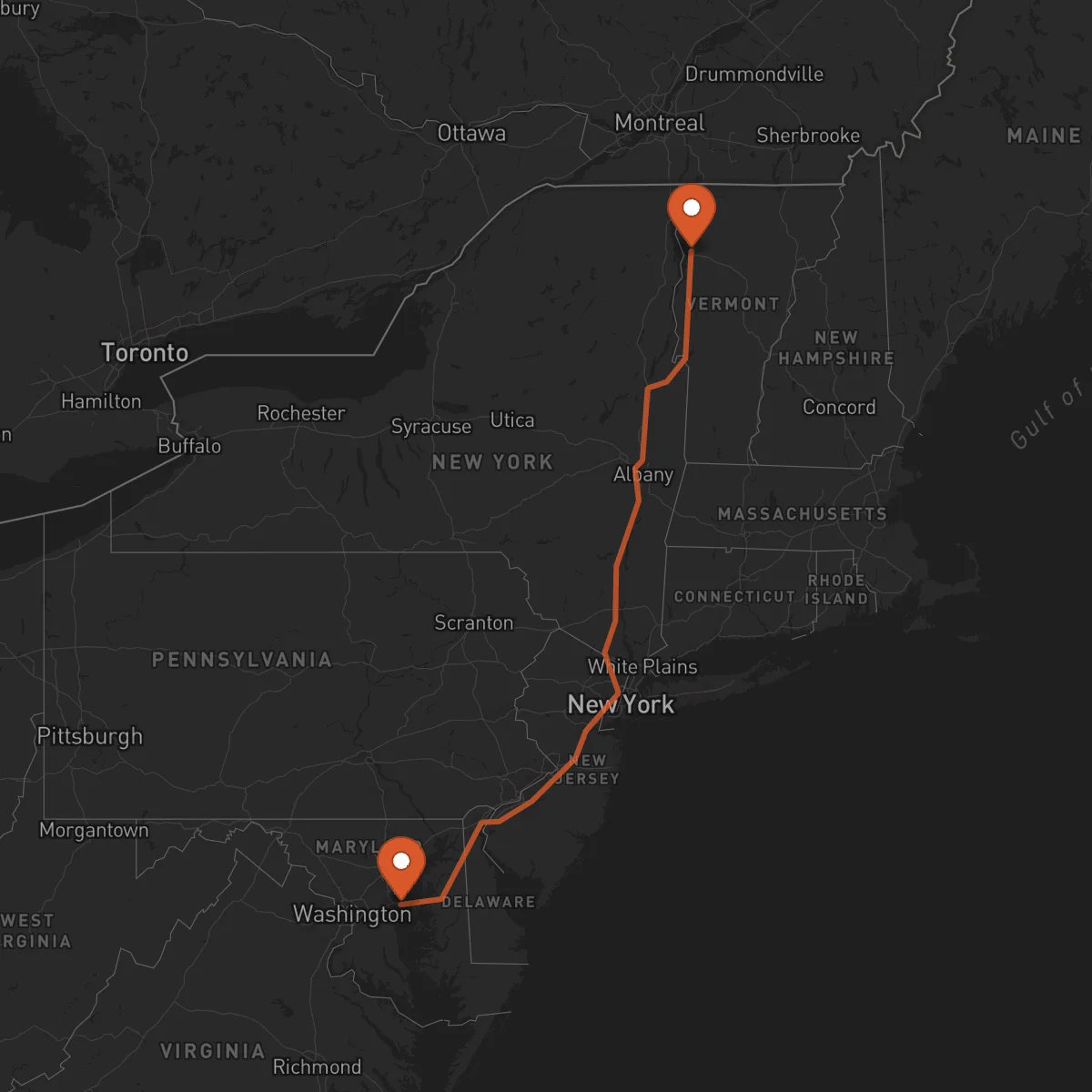 Ruta Burlington - Annapolis