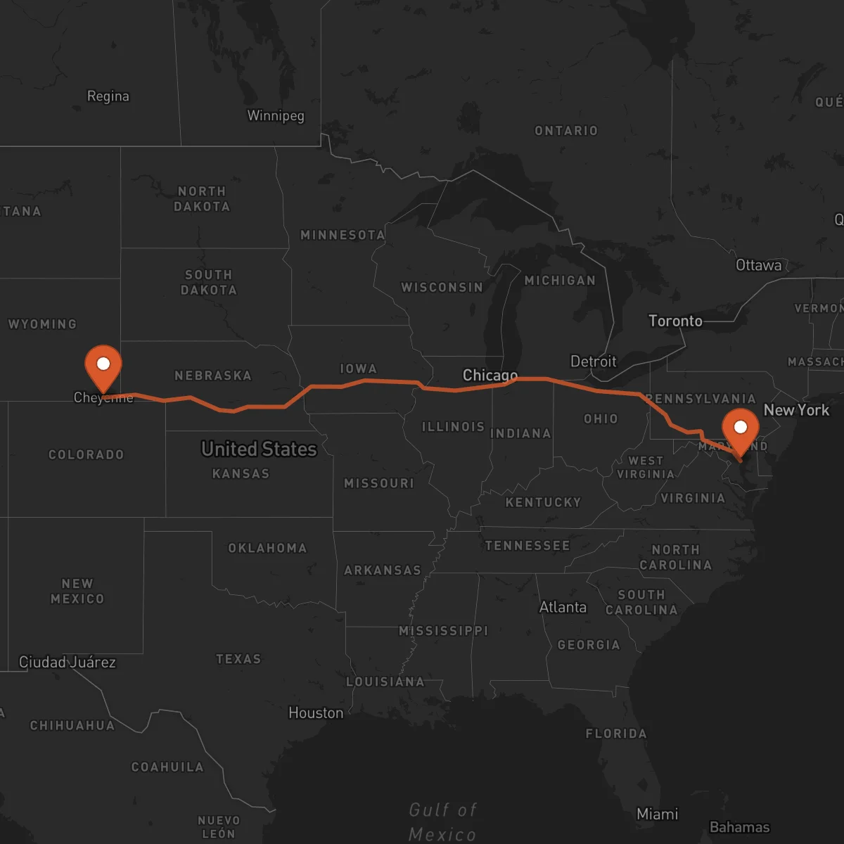 Ruta Cheyenne - Annapolis