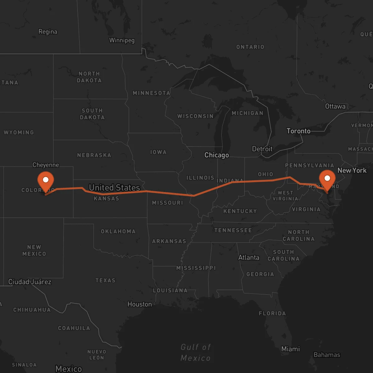 Ruta Colorado Springs - Annapolis