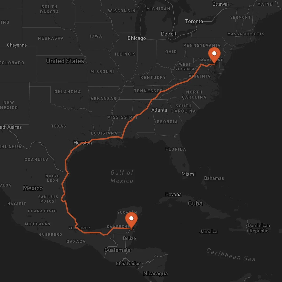 Ruta Annapolis - Corozal Town