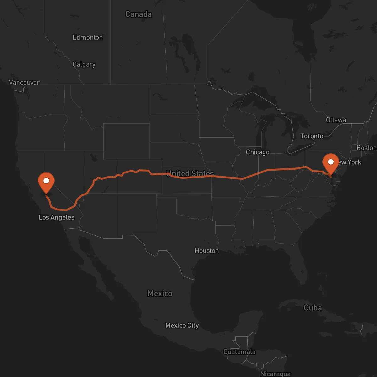 Ruta Fresno - Annapolis