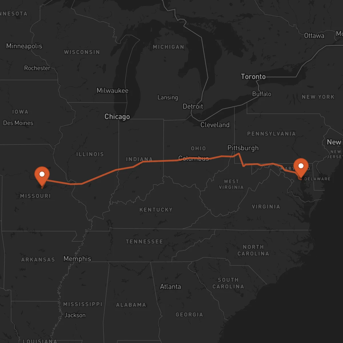 Ruta Jefferson City - Annapolis