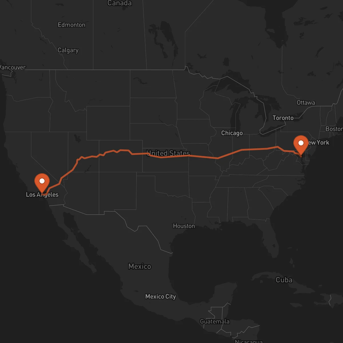 Ruta Annapolis - Los Angeles