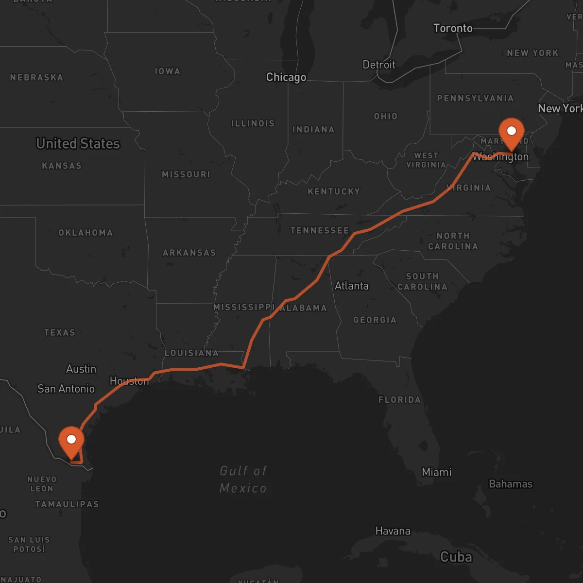 Ruta McAllen - Annapolis