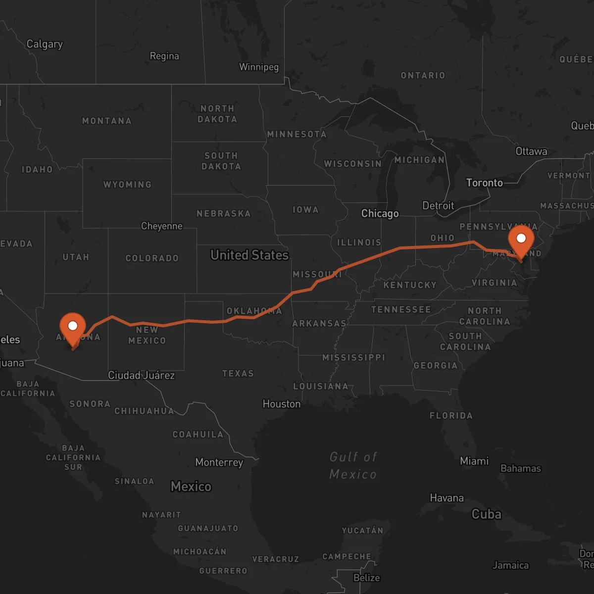 Ruta Annapolis - Mesa
