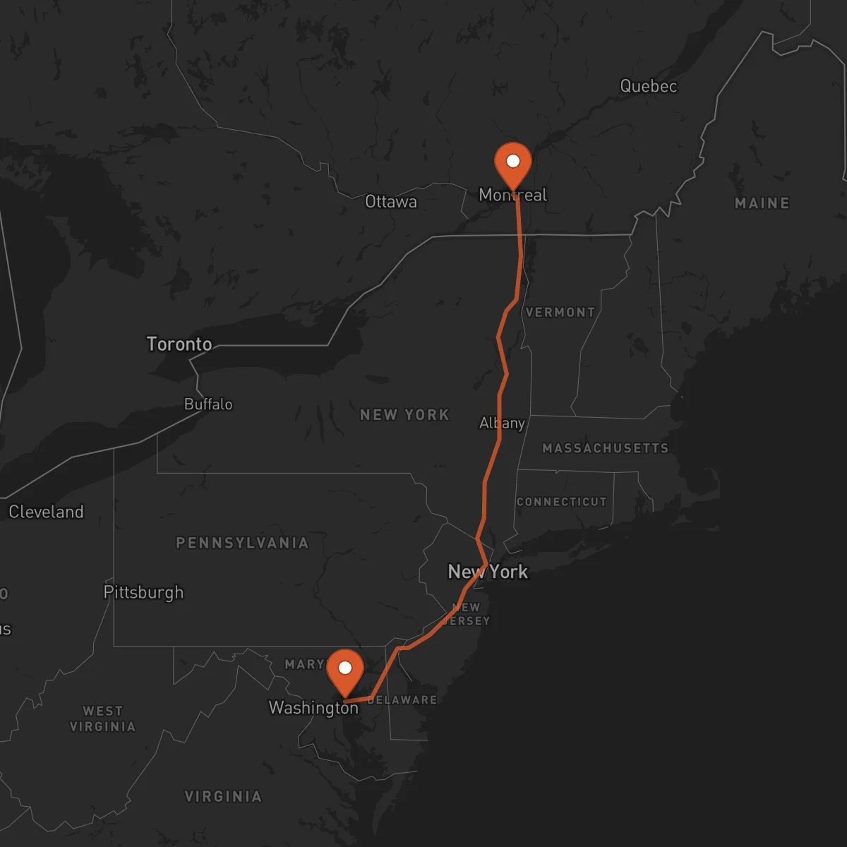 Ruta Annapolis - Montréal