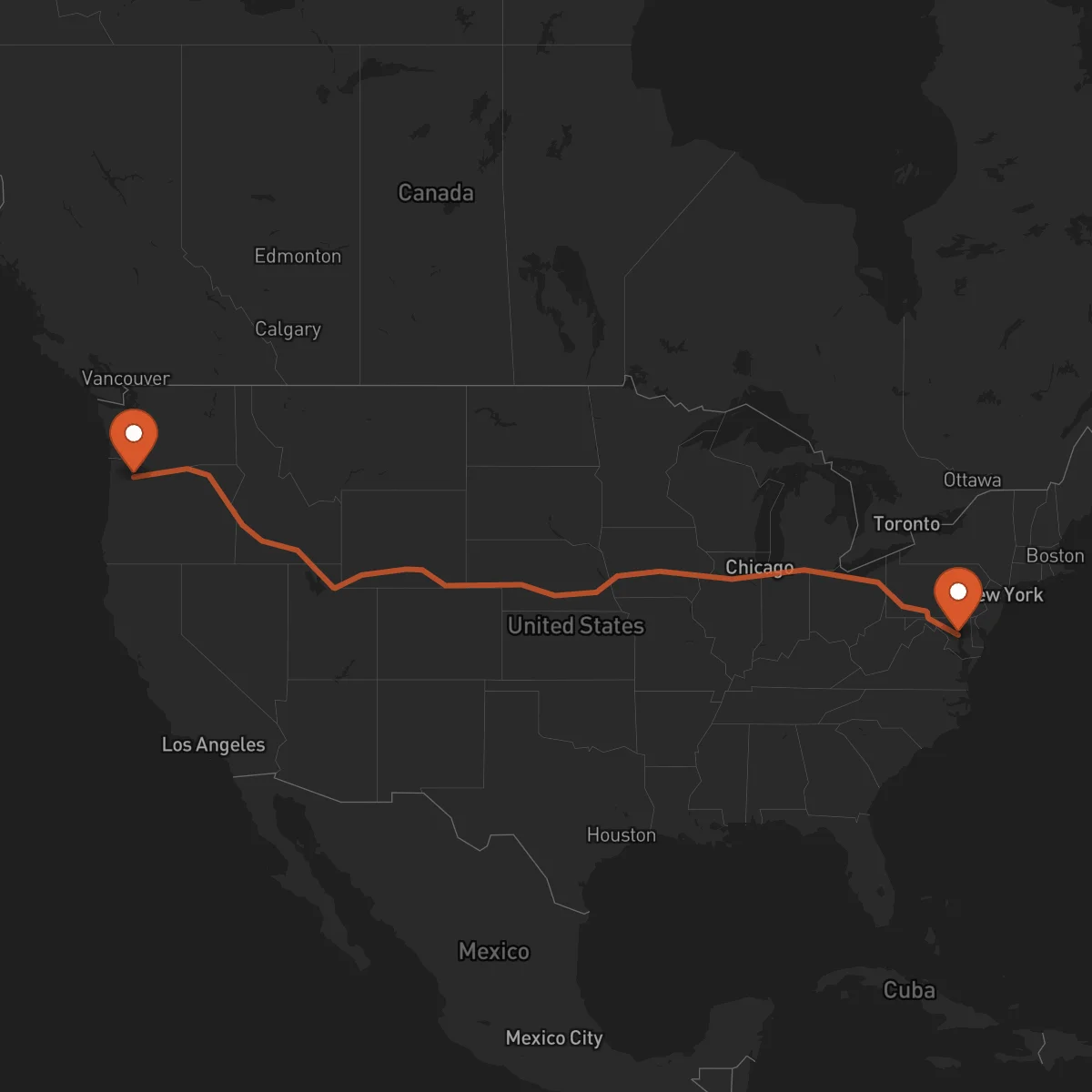 Ruta Annapolis - Portland