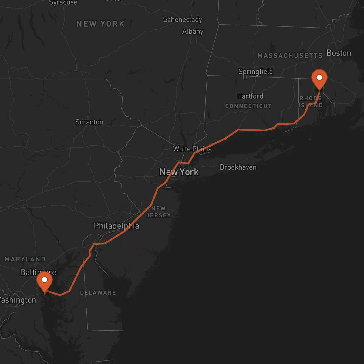 Ruta Providence - Annapolis