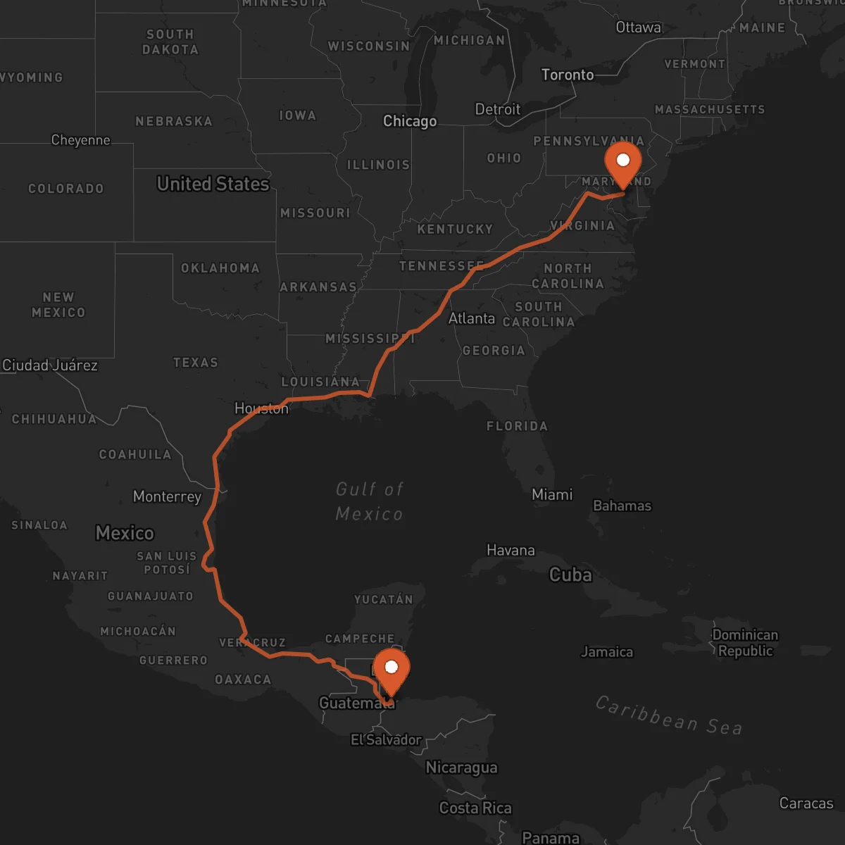 Ruta Annapolis - Puerto Barrios