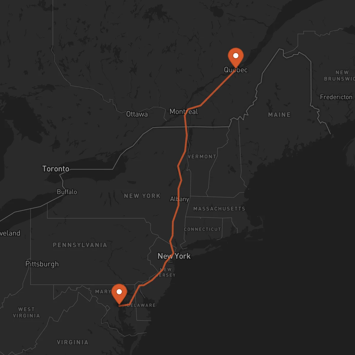 Ruta Annapolis - Québec