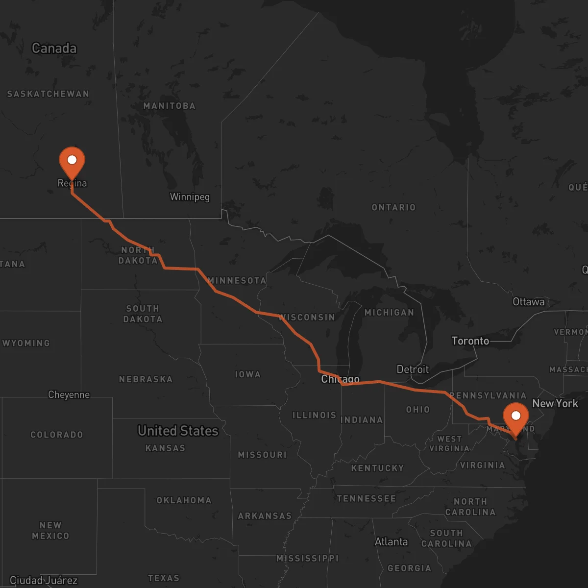Ruta Regina - Annapolis